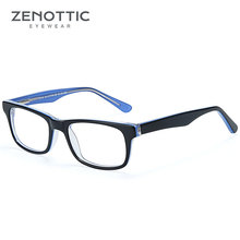 ZENOTTIC Acetate Glasses Frame Children Square Optical Myopia Eyeglasses Frame Spring Hinge High Quality Children Eyewear BT8020 2024 - buy cheap