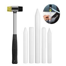 DIY PDR Tools Kit For Car Rubber Hammer+PDR 5PCS White Tap Down Pen Dent Removal Repair Tool Auto Dent Repair Tool Hand Tool Set 2024 - buy cheap