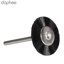 dophee 25PCS Dremel Accessories Flat Nylon Bristle Wheels Brush Buffing Polishing Brush Wheel for Dremel Rotary Tools 3MM Shank 2024 - buy cheap