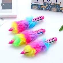 1pc Kawaii 6 Color Ballpoint Pen School Supplies Office Accessories Ball Point Pens Stationery Writing Instrument for Writing 2024 - buy cheap