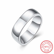 Hot Sales 925 Sterling Silver Rings Jewelry Brand Fashion Simple Women Men Jewelry High Quality Charm Woman Rings Free Shipping 2024 - buy cheap