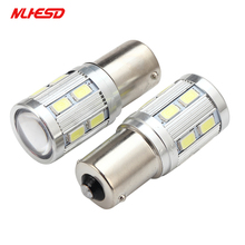 Bombillas led de alta potencia para coche, lámpara de freno trasero, fuente de estacionamiento, blanco, 12V, 1156, bau15s, 12SMD, Samsung 5730, 5630, p21w, R5W, 2 uds. 2024 - compra barato