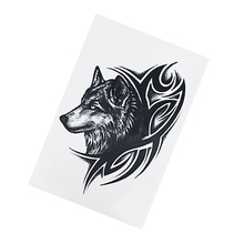Wolf King Wolf Head Domineering Flower Arm Tattoo Sticker Wolf Tattoo Speedy Persistence Waterproof Tattoo Sticker 2024 - buy cheap