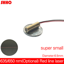 Módulo láser rojo de alta calidad, 6,5mm de longitud, 21mm, tamaño pequeño, 650nm, 635nm, 5mw, 10mw, CC 3V, 90 ° y cabeza de láser de marcado de 110 ° 2024 - compra barato