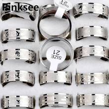 Mix Lot 36pcs stainless steel rings for men Jewelry Women Band wedding rings Wholesale Free Shipping 2024 - купить недорого