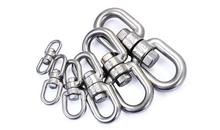 1pcs M10 M12 stainless steel 304 rotating ring universal rings 8-word swivel chain rigging accessories buckle 2024 - buy cheap