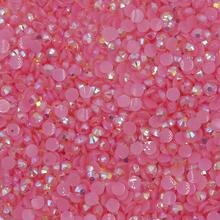 Горячая продажа 10000 шт SS12 3 мм светло-розовый желе AB Кристалл из смолы плоская задняя часть горный хрусталь Украшение для ногтей блестящие камни 2024 - купить недорого