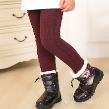 Леггинсы для девочек 2018 осень-зима детские штаны для детей толстые теплые хлопковые леггинсы с эластичной резинкой на талии штаны для девочек детские брюки 2024 - купить недорого