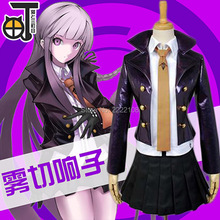 Fantasia para cosplay de danganronpa 2, baixo, para meninas, uniforme escolar, feito à mão, frete grátis 2024 - compre barato