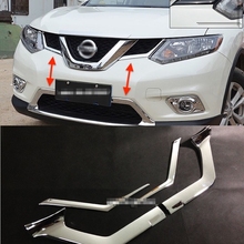 Front Grille Grill Frame Cover Trim For 2014 2015 2016 Nissan X-Trail T32 XTrail Rogue ABS Chrome Car Styling Accessories 4pcs 2024 - buy cheap