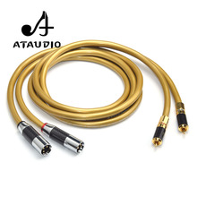ATAUDIO Cardas 5C Copper Hifi 2RCA to 2XLR Cable Hi-end Rca Male to Xlr Male Audio Cable For Sound Equipment 2024 - buy cheap