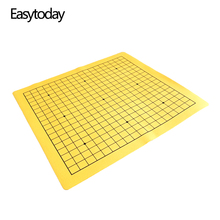 Easytoday One Side Go Game Chessboard Games Synthetic Leather Suede 19 Line Road Weiqi Chess Board High-quality 2024 - buy cheap