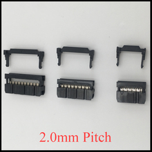 FC 16P 18P 20P 24P 16 18 20 24 Pins 2.0mm Pitch Double Row Space ISP IDC Connector Flat Cable Female Header Horn Socket Box 2024 - buy cheap