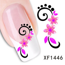 Nail Sticker Nail Art Water Transfer Decals DIY Beauty Polish Manicure Wraps Decoration accessories Tools  1pcs/lots  XF1446 2024 - buy cheap