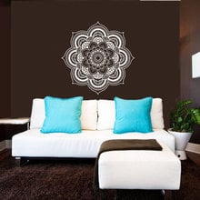 Unique New Arrived Wall Murals Mandala Flower Patterned Art Designed Wall Decals Home Room Religious Series Decor Sticker W-410 2024 - buy cheap