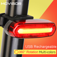 MOVIGOR 120 Lumens Bicycle Rear Light Waterproof USB Rechargeable MTB Road Bike Tail Light Back Lamp Cycling Seatpost LED Light 2024 - buy cheap