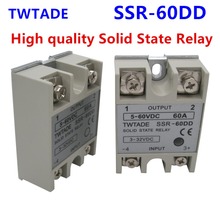 TWTADE/High quality Single Phase solid state relay SSR-60DD 60A actually 3-32 DC TO 5-60 DC SSR 60DD relay solid state 2024 - buy cheap