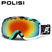 POLISI Ski Snowboard Goggles Anti-fog Double Layer Big Spheral Lens Snow Eyewear 100% UV Protection Skate Protective Glasses 2024 - buy cheap