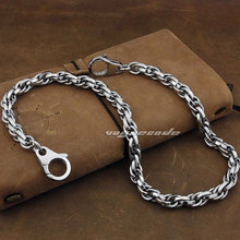 Rocker Fashion Twist Chain Waist Pendant Solid 316L Stainless Steel Cool Men's Biker Spiral Type Wallet Chain 5N008WC2 - 14"~36" 2024 - buy cheap