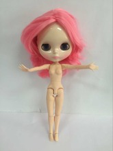Кукла Blyth шарнирная Обнаженная, Заводская кукла с розовыми волосами, подходит для смены шарнирных игрушек «сделай сам» для девочек