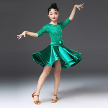 New Girls Latin Dance Competition Dress Children Tango Rumba Samba Cha Cha Performance Costume Modern Practice Dancewear 2024 - buy cheap
