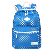 Mochila escolar de lona com bolinhas, mochila escolar fofa para laptop e menina presente para crianças 2024 - compre barato