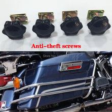 Motorcycle Black Security Theft Deterrent Saddlebag Saddle bag Luggage Lock Hardware Mount Fit For Harley Street Glide & Touring 2024 - buy cheap