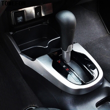TOMEFON-Accesorios de ABS mate para Interior de coche, perilla de cambio de Panel de caja de cambios, moldura de cubierta de marco, para Honda Jazz 2014 2015 2024 - compra barato