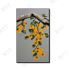 Hand Painted Wall Art Picture Abstract Yellow Fruits Landscape Oil Painting For Living Room Bedroom Home Decor No Framed 2024 - buy cheap