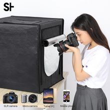 Mini Photo Studio Portable Folding Studio Lightbox 132 LED Tabletop Shooting Tent 40 cm Light Box Lighting Photography Kit 2024 - buy cheap