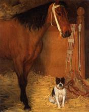 Oil Painting Reproduction on Linen Canvas,At the Stables, Horse and Dog by edgar degas ,Free DHL Shipping,handmade,Top Quality 2024 - buy cheap