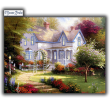 New Diamond Embroidery Dream House Scenery Mosaic Diy Painting Square Drill Rhinestones Pasted Full Crafts Needlework Home Decor 2024 - buy cheap