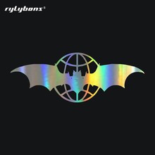 Rylybons-calcomanías 3D de murciélago militar para coche, pegatinas de vinilo para parachoques, pegatinas para y 2024 - compra barato
