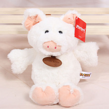 Alrededor de 25 cm cerdo blanco felpa juguete encantador cerdo suave muñeca bebé juguete regalo de Navidad h1056 2024 - compra barato