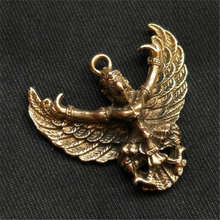 TBP496 Tibetan Brass Old Golden Dapeng Amulets Pendants for Man Eagle 2024 - buy cheap
