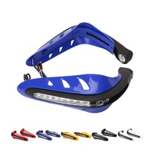 Yolinson-Protector de mano para manillar de motocicleta, accesorio Universal con luz LED, 1 par 2024 - compra barato