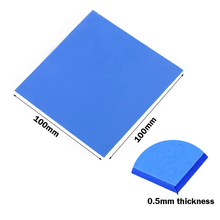 20Pcs Gdstime 100x100x0.5mm 0.5mm SMD DIP IC Chip Conduction Heatsink Compounds Thermal Silicone Pad 2024 - buy cheap
