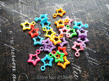 20MM 500Pcs/pack Mix Colors Star Shape Acrylic Plastic Bead Jewellery Beads 2024 - buy cheap