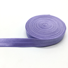 5 Yards 5/8"(15mm) Light purple Multirole Fold Over Elastics Spandex Satin Band DIY Lace Sewing Trim 2024 - buy cheap