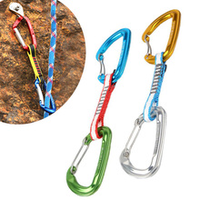 22KN CE D Shaped Rock Climbing Quickdraw Carabiner Wire Gate Buckle for Arborist Mountaineering Caving Rescue Tree Surgeon 2024 - buy cheap