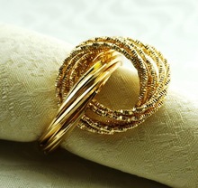 Металлическое кольцо для салфеток, держатель для салфеток для свадьбы 2024 - купить недорого