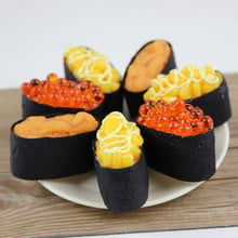 Simulation sushi model food toy japanese food shooting decoration decorative props salmon shrimp cuisine artificial food 1pcs 2024 - buy cheap