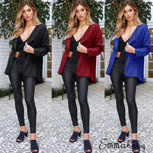 Zevrez-Chaqueta sin botón para mujer, blazer ajustado para el trabajo y la Oficina, color negro, a la moda, para Otoño y mujeres Blazers y chaquetas, 2018 2024 - compra barato