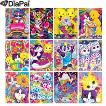 Diafai 5d pintura de diamante 100% completa quadrada/redonda broca "animais coloridos" 3d bordado ponto cruz decoração da casa 2024 - compre barato