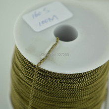 100 Meters 160SF  2mm Wide Necklace Making Chains Antique Brass Color DIY Findings 2024 - buy cheap