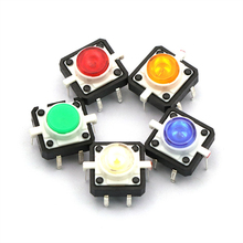 5PCS 12X12X7.3 Tactile Push Button Switch Momentary Tact LED 5 Color 12X12X7.3mm 12*12*7.3mm 2024 - buy cheap