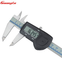 GUANGLU-calibrador Digital de alta precisión de 0.005mm, herramientas de medición de micrómetro electrónico de acero inoxidable, 6 ", 0-150mm 2024 - compra barato