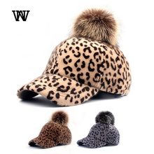 Sombrero de leopardo de hueso de invierno para mujeres de felpa caliente gorras de béisbol de mujer Snapback femenino Hip Hop niños niñas casqueta Femme BQM-CZX64 2024 - compra barato