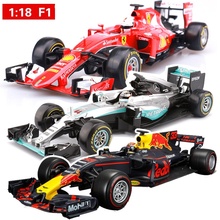 Coche de juguete modelo Ferrari F1, juguete de aleación de Metal fundido a presión, escala 1:18, edición limitada, CON CAJA original 2024 - compra barato