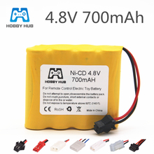 Batería recargable ni-cd de 4,8 V y 700MAH, paquetes de pilas AA recargables con enchufe SM, 1/2/4 Uds. 2024 - compra barato